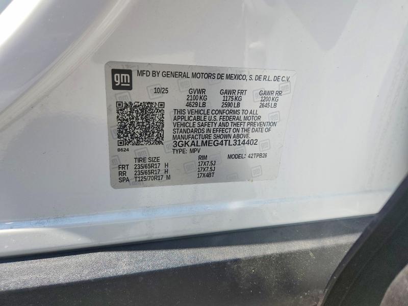 Продаж на аукціоні авто 2026 Gmc Terrain, vin: 3GKALMEG4TL314402, номер лоту: 62859456