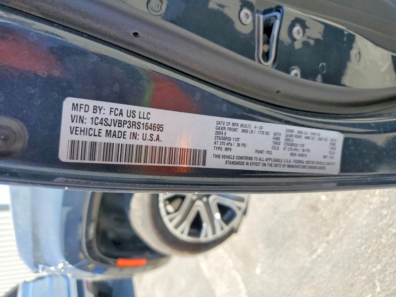 62698576 :رقم المزاد ، 1C4SJVBP3RS164695 vin ، 2024 Jeep Wagoneer مزاد بيع