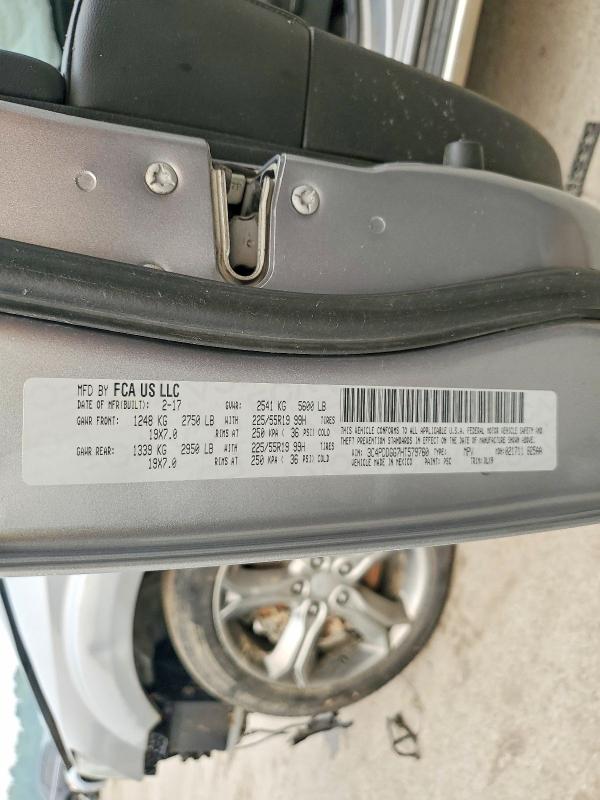 60893826 :رقم المزاد ، 3C4PDDGG7HT579760 vin ، 2017 Dodge Journey مزاد بيع