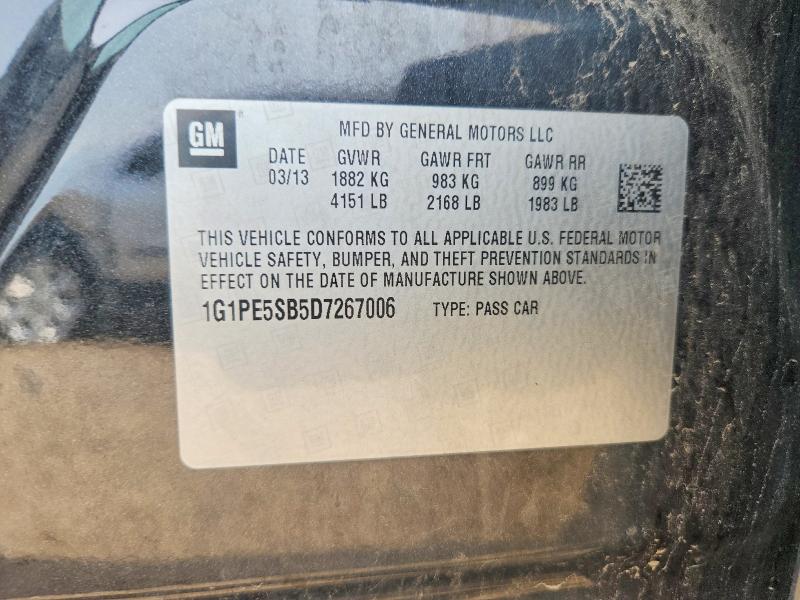 Продаж на аукціоні авто 2013 Chevrolet Cruze, vin: 1G1PE5SB5D7267006, номер лоту: 63189436