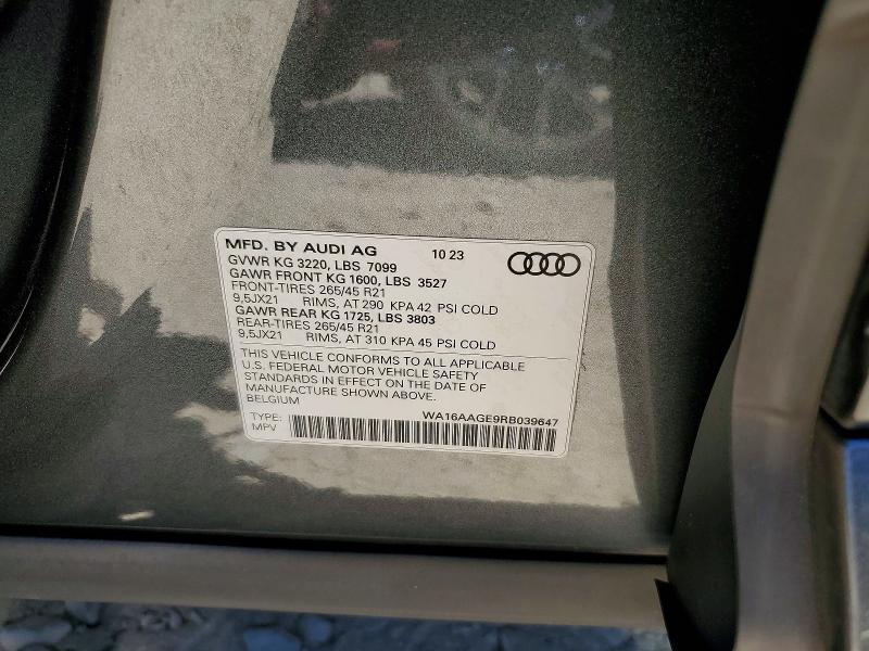 Продажа на аукционе авто 2024 Audi Q8 E-tron, vin: WA16AAGE9RB039467, номер лота: 61540886