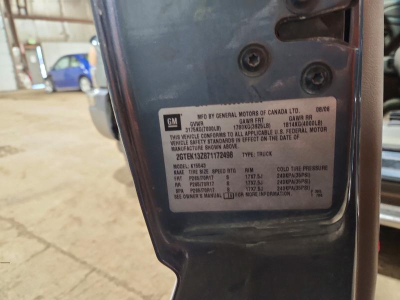 2007 Gmc New Sierra მანქანა იყიდება აუქციონზე, vin: 2GTEK13Z871172498, აუქციონის ნომერი: 60906626
