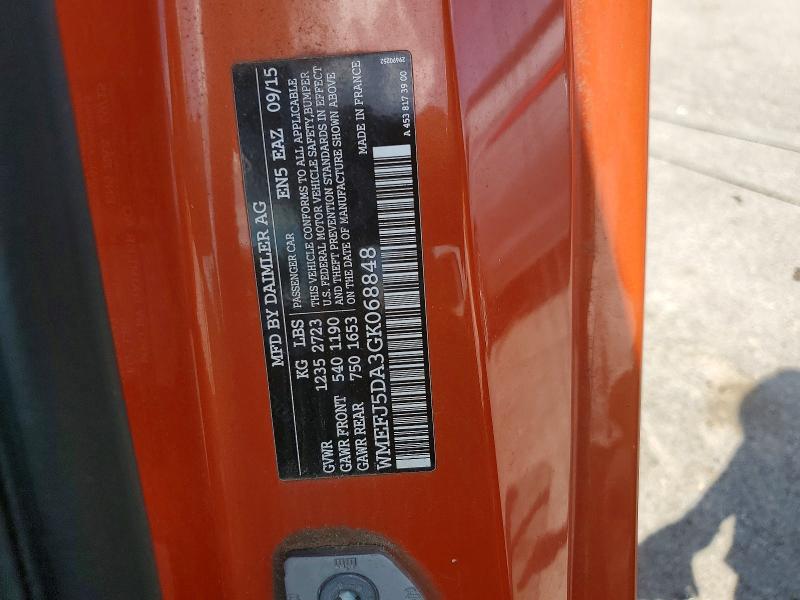 Aukcja sprzedaży 2016 Smart Fortwo, vin: WMEFJ5DA3GK068848, numer aukcji: 59862926
