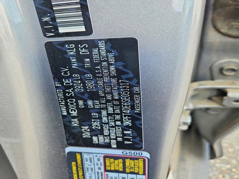Продажа на аукционе авто 2025 Kia K4, vin: 3KPFT4DE6SE051317, номер лота: 62793696