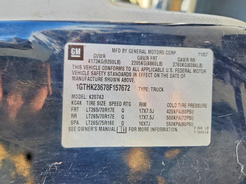 Продажа на аукционе авто 2008 Gmc Sierra, vin: 1GTHK23678F157672, номер лота: 61510506