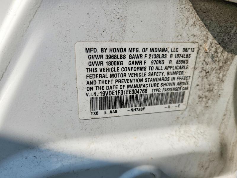 2014 Acura Ilx მანქანა იყიდება აუქციონზე, vin: 19VDE1F31EE004768, აუქციონის ნომერი: 61695526