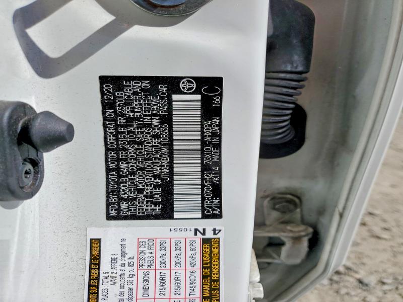 2021 Toyota C-hr მანქანა იყიდება აუქციონზე, vin: JTNKHBX4M1108636, აუქციონის ნომერი: 60598726