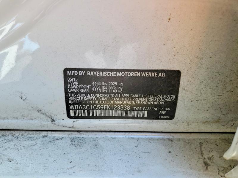 Aukcja sprzedaży 2015 Bmw 328, vin: WBA3C1C59FK123338, numer aukcji: 62432316