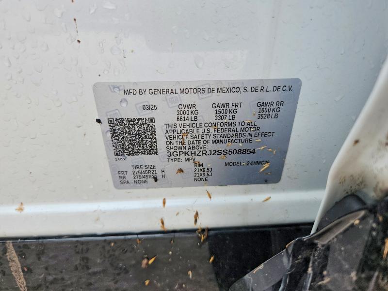 60261656 :رقم المزاد ، 3GPKHZRJ2SS508854 vin ، 2025 Honda Prologue مزاد بيع