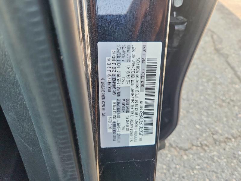 Продаж на аукціоні авто 2025 Mazda Cx-5, vin: JM3KFBCL2S0584582, номер лоту: 62858806