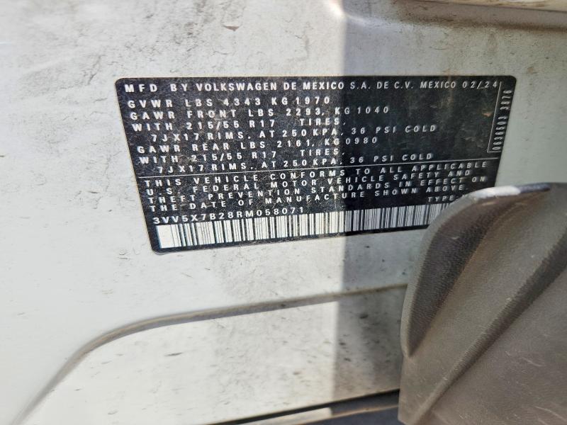 Продаж на аукціоні авто 2024 Volkswagen Taos, vin: 3VV5X7B28RM058071, номер лоту: 60184506