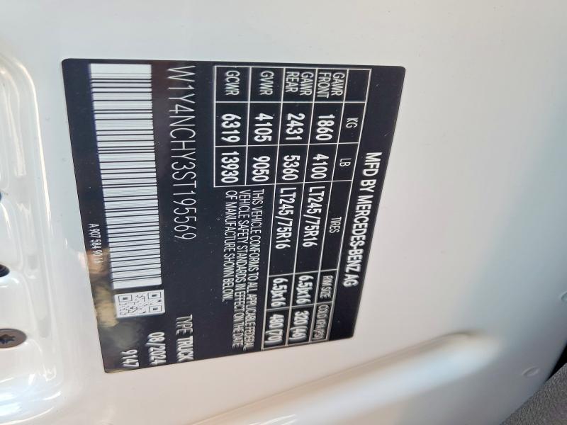 Продажа на аукционе авто 2025 Mercedes-benz Sprinter, vin: W1Y4NCHY3ST195569, номер лота: 60789396