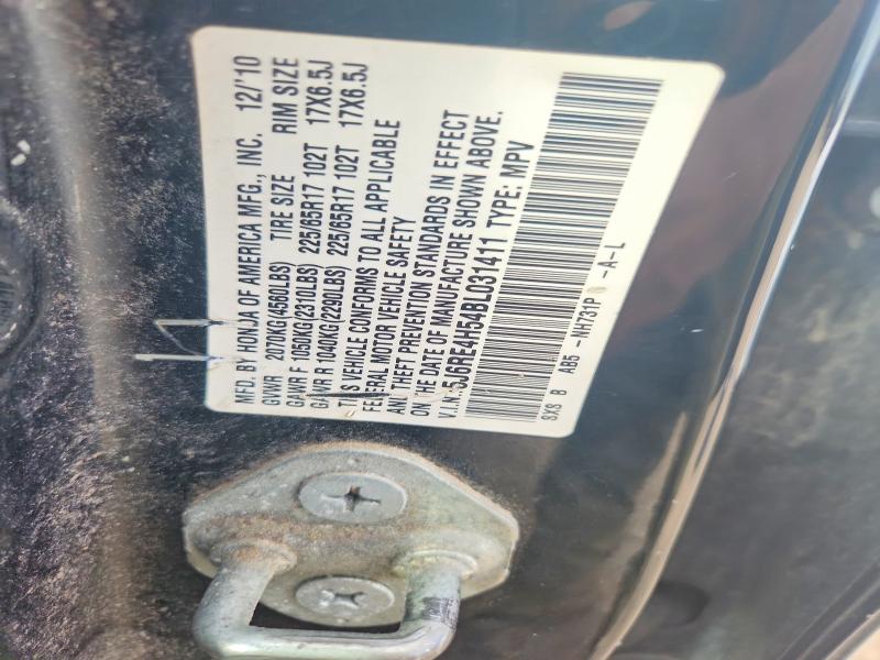 2011 Honda Cr-v მანქანა იყიდება აუქციონზე, vin: 5J6RE4H54BL031411, აუქციონის ნომერი: 59537736