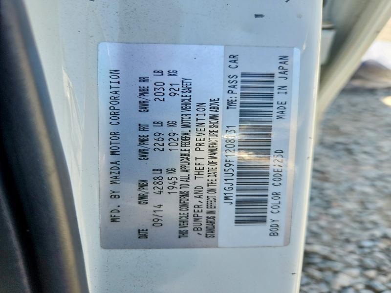 Продажа на аукционе авто 2015 Mazda 6, vin: JM1GJ1U59F1208131, номер лота: 63428686