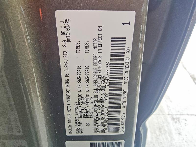 59165776 :رقم المزاد ، 3TYLC5LN1ST033134 vin ، 2025 Toyota Tacoma مزاد بيع