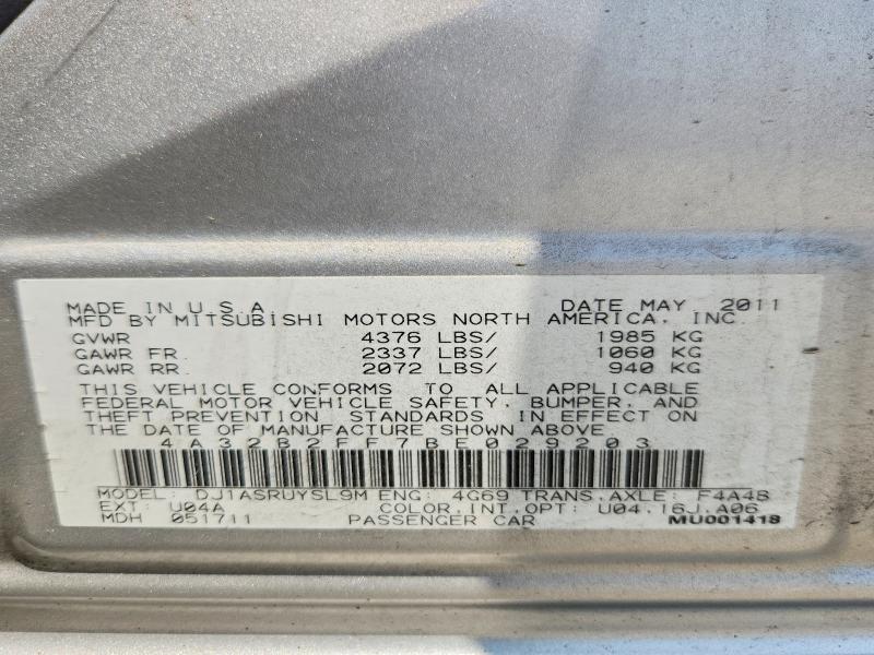 Aukcja sprzedaży 2011 Mitsubishi Galant, vin: 4A32B2FF7BE029203, numer aukcji: 55578086
