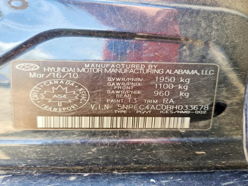 Продаж на аукціоні авто 2011 Hyundai Sonata, vin: 5NPEC4AC0BH033678, номер лоту: 59550846