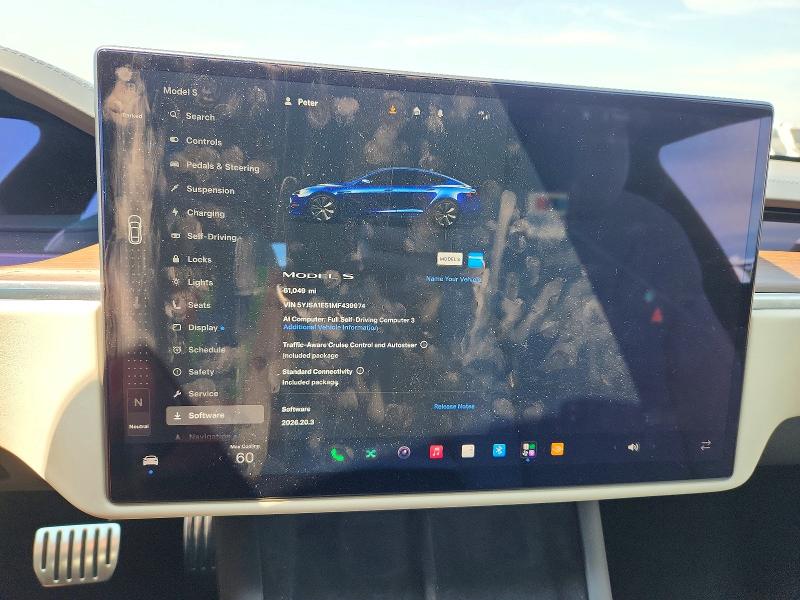 Aukcja sprzedaży 2021 Tesla Model S, vin: 5YJSA1E51MF439974, numer aukcji: 61157086