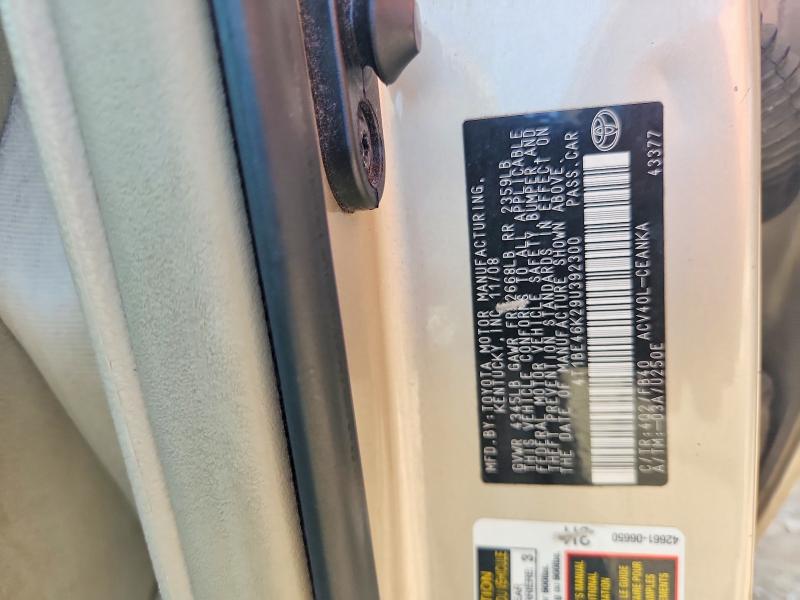 2009 Toyota Camry მანქანა იყიდება აუქციონზე, vin: 4T1BE46K29U392300, აუქციონის ნომერი: 59225826