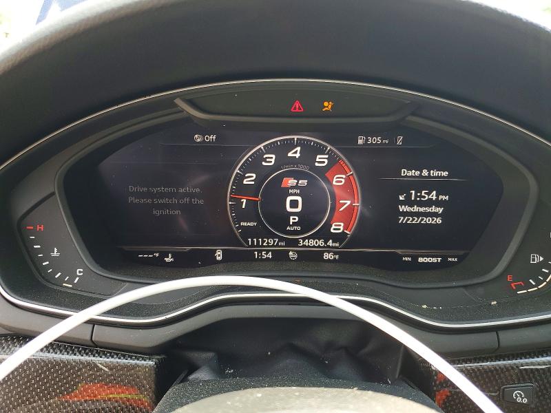 2018 Audi S5 მანქანა იყიდება აუქციონზე, vin: WAUC4CF59JA012386, აუქციონის ნომერი: 61780576