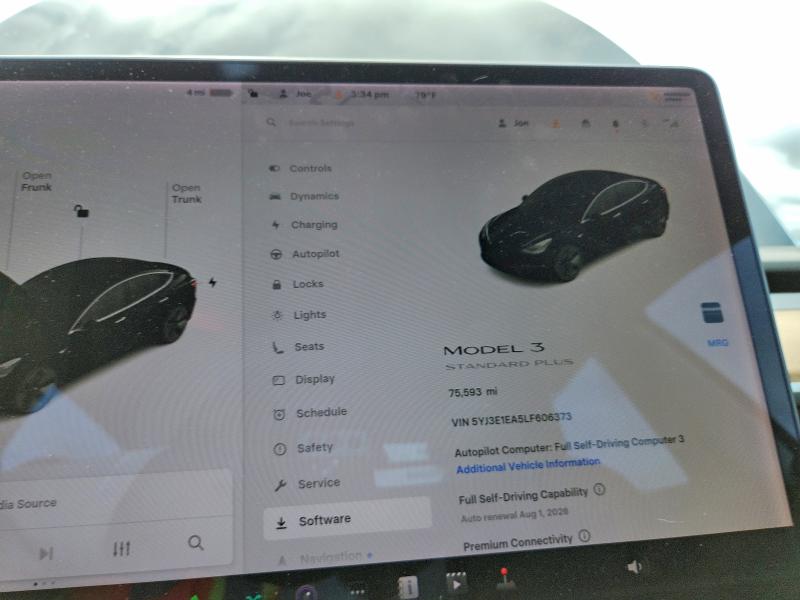 Auction sale of the 2020 Tesla Model 3, vin: 5YJ3E1EA5LF606373, lot number: 63339636