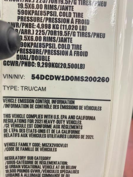 2021 Chevrolet 4500 მანქანა იყიდება აუქციონზე, vin: 54DCDW1D0MS200260, აუქციონის ნომერი: 62129956