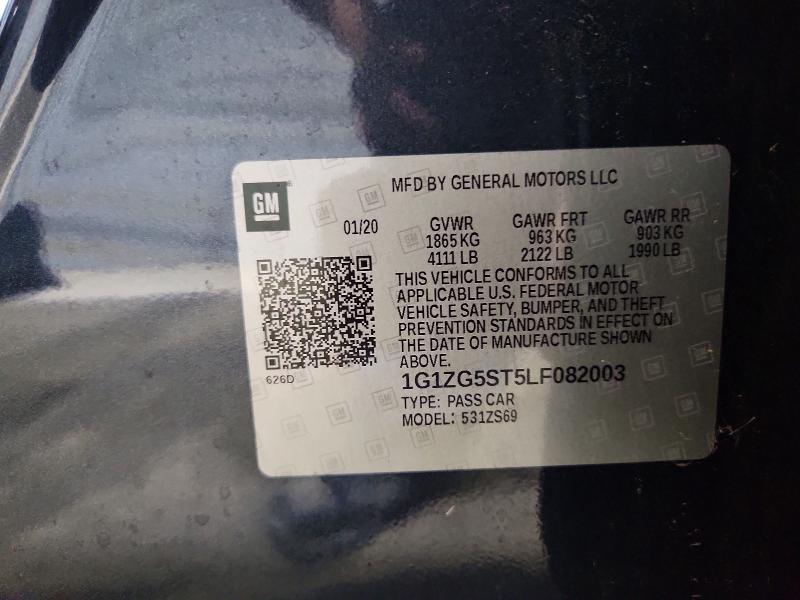 Aukcja sprzedaży 2020 Chevrolet Malibu, vin: 1G1ZG5ST5LF082003, numer aukcji: 63054366