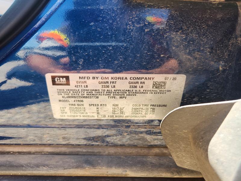 61981016 :رقم المزاد ، KL4MMBS2XMB037738 vin ، 2021 Buick Encore Gx مزاد بيع