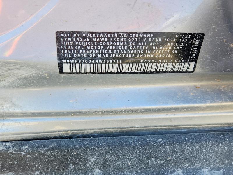 Aukcja sprzedaży 2022 Volkswagen Gti, vin: WVWH87CD4NW158719, numer aukcji: 59720706