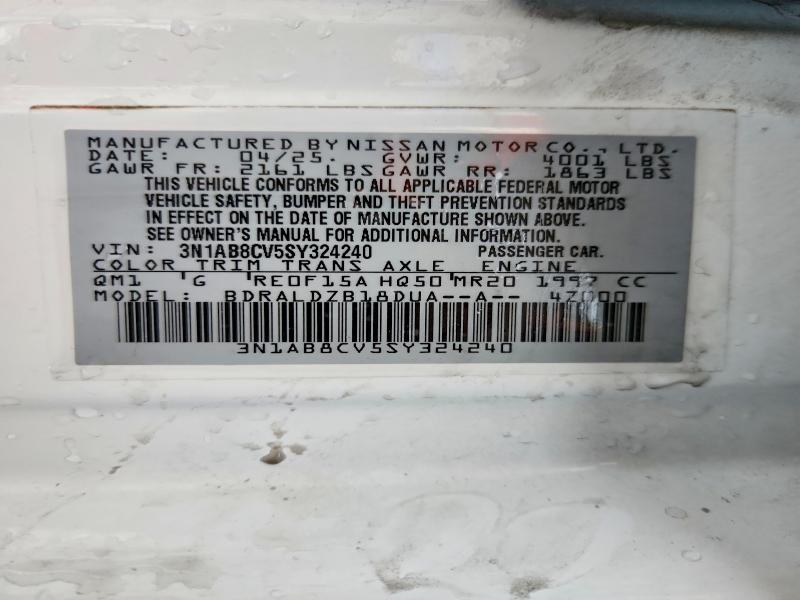 Aukcja sprzedaży 2025 Nissan Sentra, vin: 3N1AB8CV5SY324240, numer aukcji: 60566036
