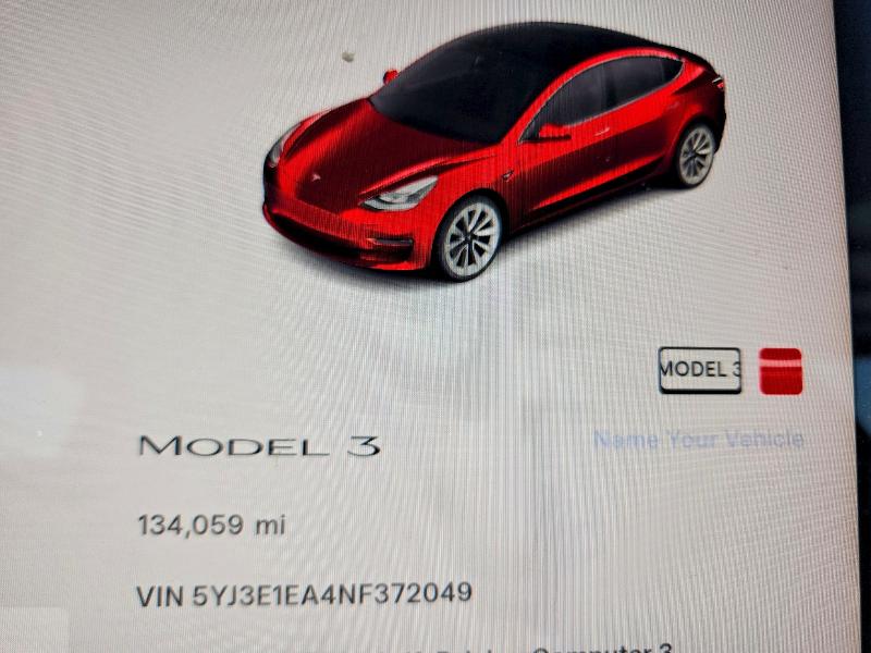 Aukcja sprzedaży 2022 Tesla Model 3, vin: 5YJ3E1EA4NF372049, numer aukcji: 62008776