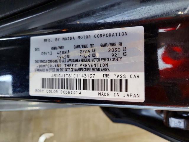 Продаж на аукціоні авто 2014 Mazda 6, vin: JM1GJ1T61E1143137, номер лоту: 61382226