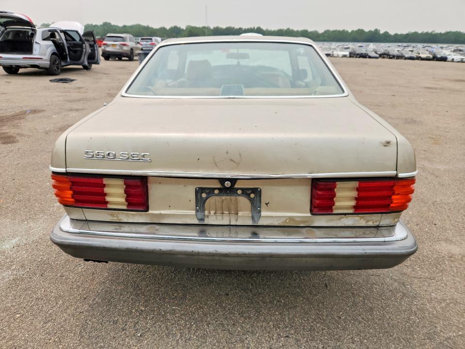 1988 Mercedes-benz 560 მანქანა იყიდება აუქციონზე, vin: WDBCA45D0JA394509, აუქციონის ნომერი: 59284086