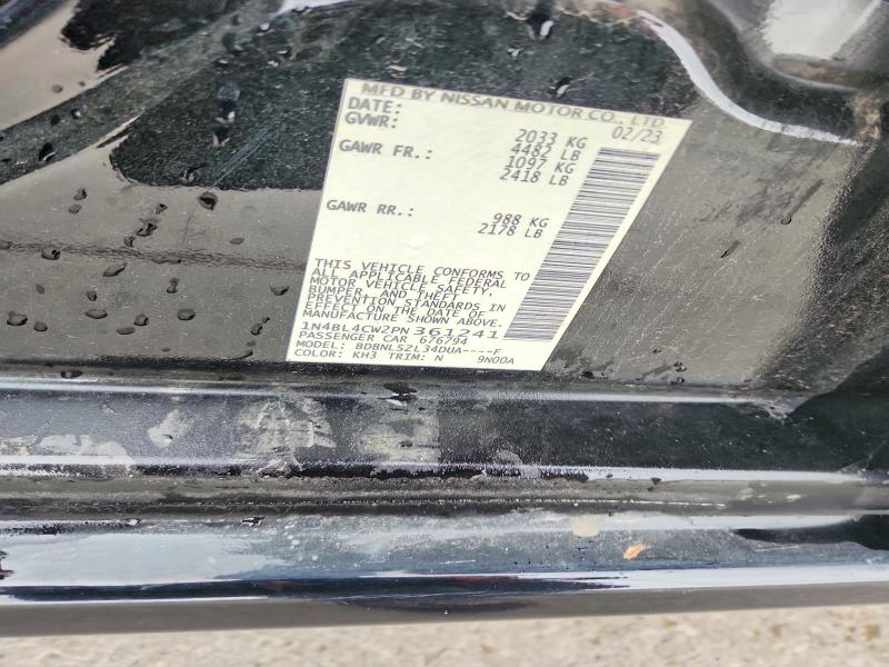 Продажа на аукционе авто 2023 Nissan Altima, vin: 1N4BL4CW2PN361241, номер лота: 59880146