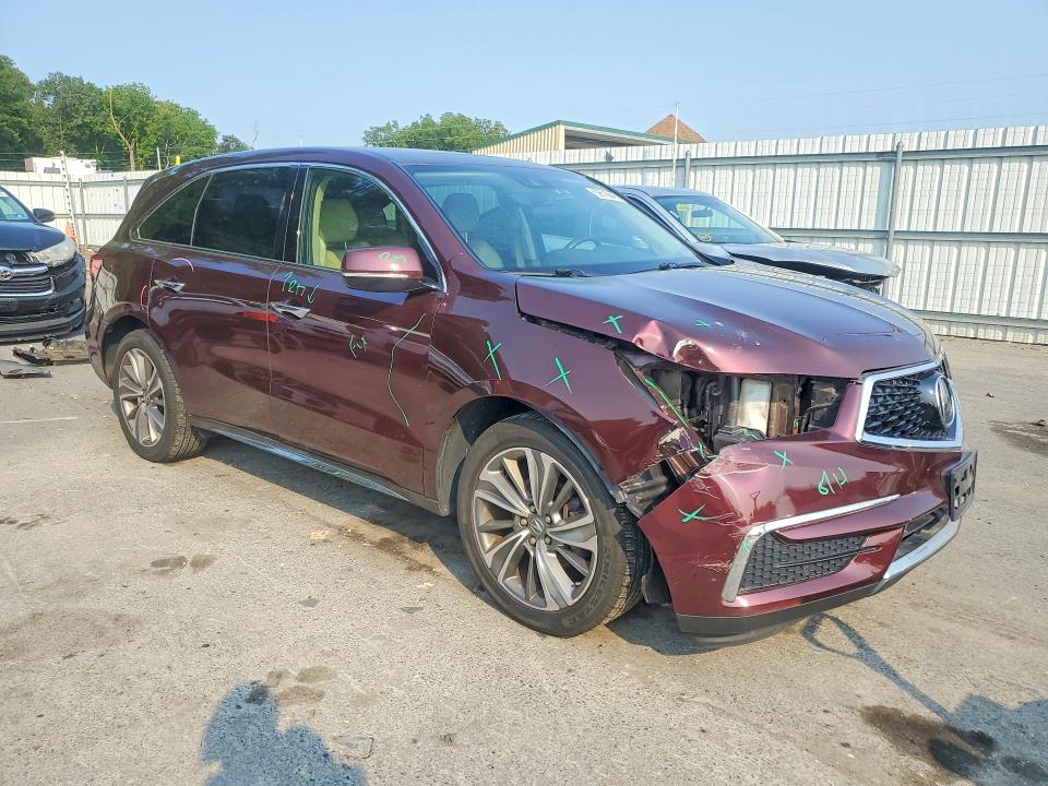 62610846 :رقم المزاد ، 5FRYD4H57HB003410 vin ، 2017 Acura Mdx مزاد بيع
