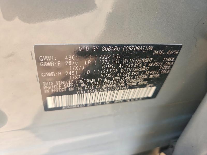 Продаж на аукціоні авто 2026 Subaru Forester, vin: 4S4SLDD61T3091297, номер лоту: 60786046