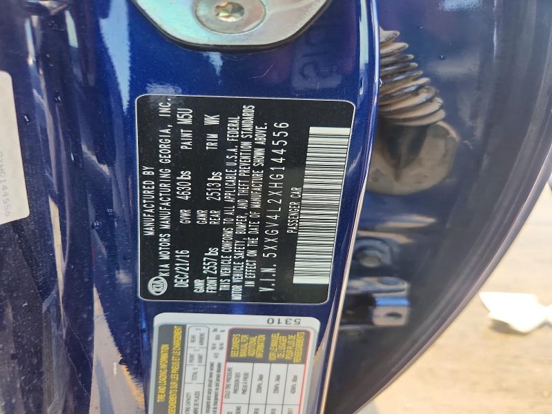 59646636 :رقم المزاد ، 5XXGV4L2XHG144556 vin ، 2017 Kia Optima مزاد بيع