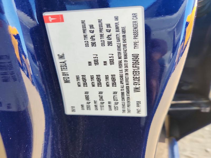 Продажа на аукционе авто 2018 Tesla Model 3, vin: 5YJ3E1EB1JF064940, номер лота: 60016766