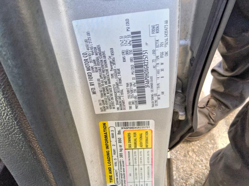 Продажа на аукционе авто 2016 Ford Fusion, vin: 3FA6P0HDXGR225751, номер лота: 58329116