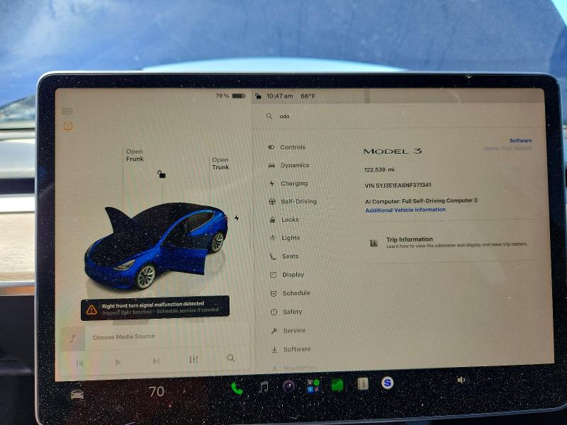 Aukcja sprzedaży 2022 Tesla Model 3, vin: 5YJ3E1EA6NF371341, numer aukcji: 61791166