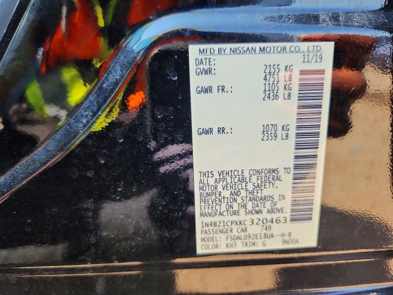 Продажа на аукционе авто 2019 Nissan Leaf, vin: 1N4BZ1CPXKC320463, номер лота: 61199716