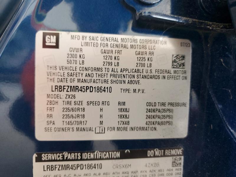 Продаж на аукціоні авто 2023 Buick Envision, vin: LRBFZMR45PD186410, номер лоту: 60671496