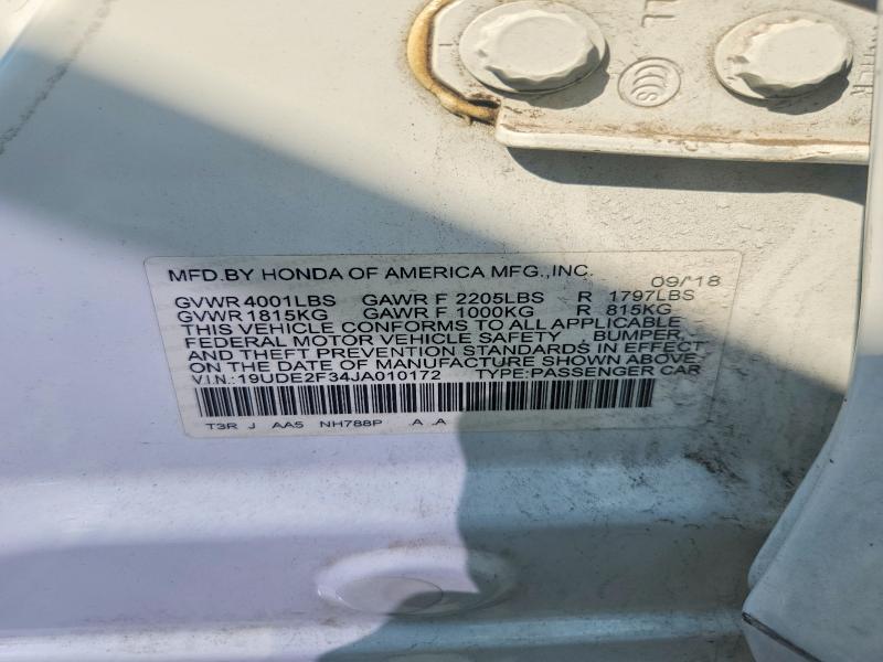 Продаж на аукціоні авто 2018 Acura Ilx, vin: 19UDE2F34JA010172, номер лоту: 59201246