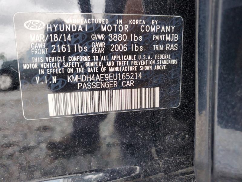 63203966 :رقم المزاد ، KMHDH4AE9EU165214 vin ، 2014 Hyundai Elantra مزاد بيع