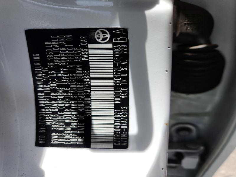 Aukcja sprzedaży 2018 Toyota Corolla, vin: 5YFBURHE2JP758866, numer aukcji: 60523306