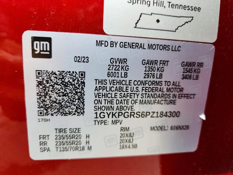 Продаж на аукціоні авто 2023 Cadillac Xt6, vin: 1GYKPGRS6PZ184300, номер лоту: 62656196