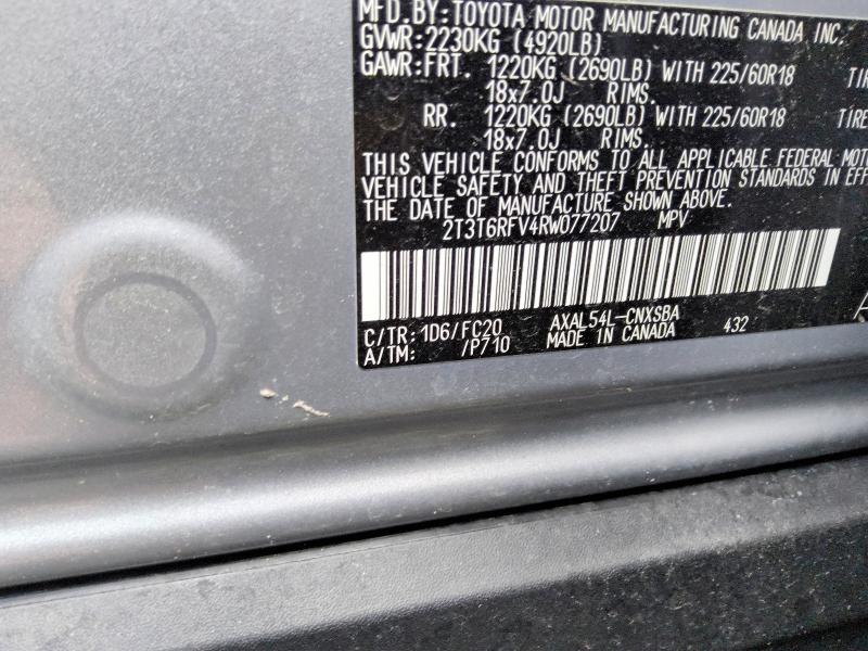 2024 Toyota Rav4 მანქანა იყიდება აუქციონზე, vin: 2T3T6RFV4RW077207, აუქციონის ნომერი: 62584016