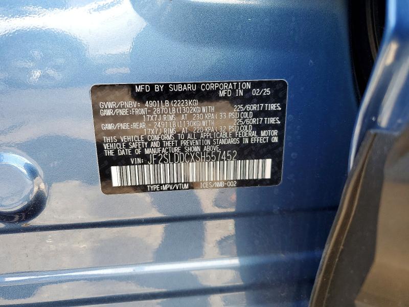 Aukcja sprzedaży 2025 Subaru Forester, vin: JF2SLDDCXSH557452, numer aukcji: 61554066