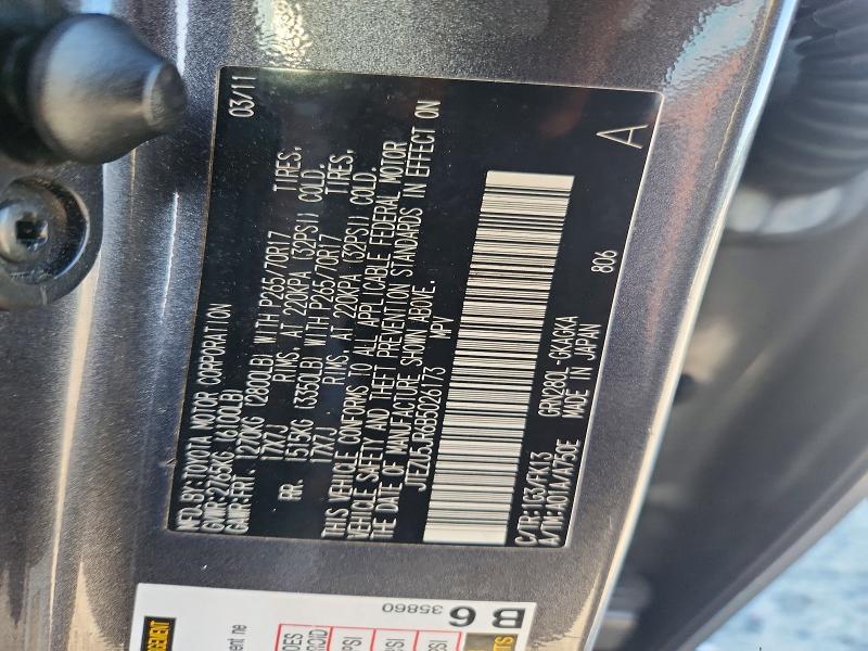 Aukcja sprzedaży 2011 Toyota 4runner, vin: JTEZU5JR6B5026173, numer aukcji: 61802676