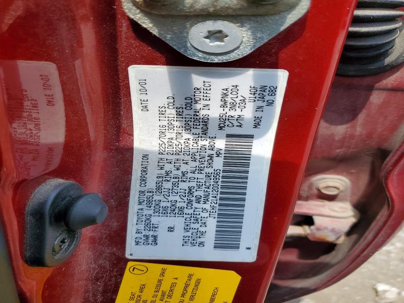 Продаж на аукціоні авто 2002 Toyota Highlander, vin: JTEHF21A120049565, номер лоту: 61507706